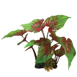 Plast plante rødgrøn bonsaitræ - 14x30cm